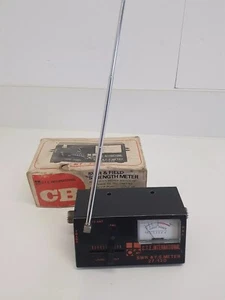 C.T.E. CB SWR Field Strength Meter 27/120 W Still In Box With Antenna GWO 1980s - Picture 1 of 6