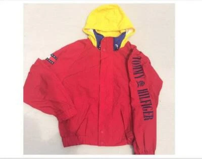 Chaqueta Tommy Hilfiger, chaqueta de vela Tommy vintage, hip hop años 90, talla XL Foto 1 de 4