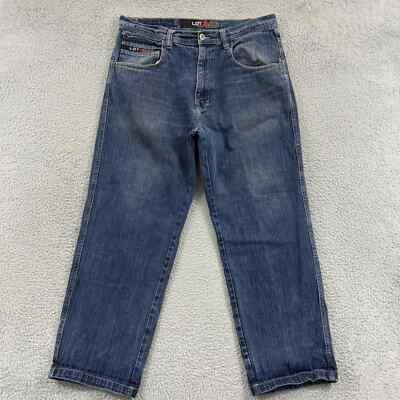 Vintage Lot 29 Jeans Men 36x30 Blue Denim Pants Y2K Baggy Wide Leg Skater Grunge - Image 1 of 4