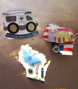 Bundesstaat Wisconsin Reversnadeln Löwen Käse & Milch LKW Jacke Schmuck Set - Bild 1 von 1
