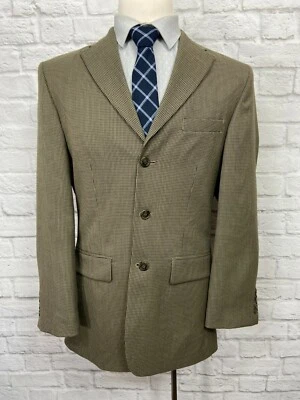 Chaqueta Blazer Abrigo Deportivo HAGGAR (38R) Para Hombre Marrón Mezcla Lana Foto 1 de 4