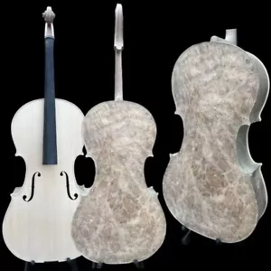 Profi Song weiß Cello 4/4 massiv Vogelauge Ahorn Rücken alte Fichte Top - Bild 1 von 11