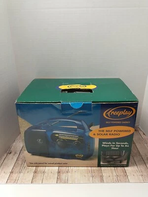 Freeplay Self Powered AM/FM Radio Solar Power Camping Wind Up Crank Solar Matt - Image 1 of 4