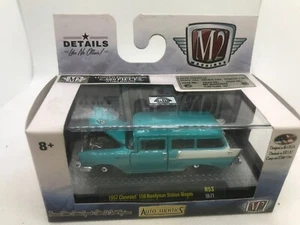 M2 1957 Chevy 150 Handyman Station Wagon. R53. Blue. "Auto Thentics" 2018. - Picture 1 of 3