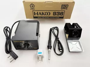 Estación de soldadura Hakko 60W 936 analógica + envío expreso gratuito - Imagen 1 de 11