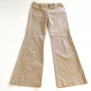 Express Vintage Y2K Editor Low Rise Pinstripe Pants Size 8 Tan Office Siren - Picture 1 of 7