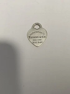Ciondolo Tiffany e co.Originale,Heart tag,Argento 925,misura media:25x20 mm - Foto 1 di 4
