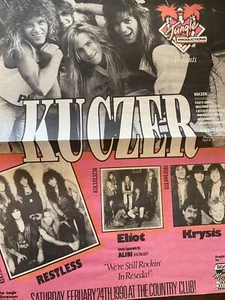 Kuczer, Country Club Live Show, Full Page Vintage Promotional Ad - Picture 1 of 1