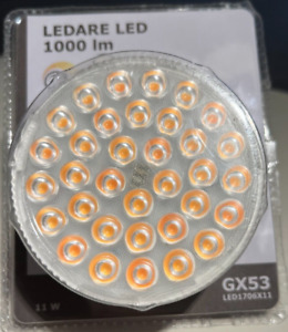 Ikea LEDARE LED Bulb GX53 1000 lumen 2700 K Dimming Adjustable Beam NEW