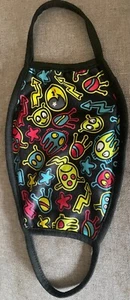 NEON OUTER SPACE THEMED ALIENS STARS ARROWS PLANETS REUSABLE WASHABLE FACE MASK - Picture 1 of 2