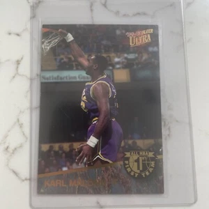 1992-93 Fleer Ultra - All NBA #1 Karl Malone Utah Jazz Hall of Fame - Bild 1 von 2