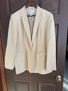 GIACCA BLAZER JONES NEW YORK BEIGE MARRONE CHIARO 16 - Foto 1 di 6
