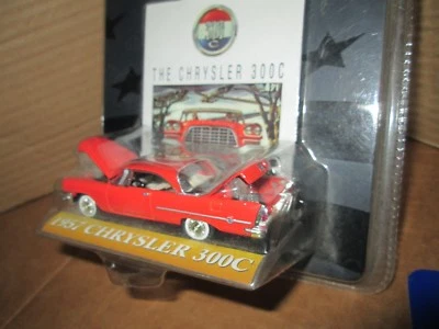 Ertl American Muscle 57 CHRSYLER 300C 1957 RED Muscle Car 1:64 Diecast CARDED - Image 1 of 4