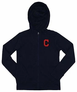 Outerstuff MLB Youth/Kids Cleveland Indians Performance Full Zip Hoodie - Picture 1 of 9