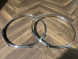 Premier Artist 14” Drum Hoops Rims 8 Lug Hardware Tension #KH46/KK43/KO34 - Picture 1 of 4