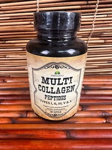 HERBALICIOUS Multi Collagen Type I II III V X Peptides Blend 120 Caps exp 07/26 - Picture 1 of 3