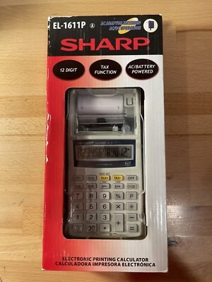 Sharp EL-1611P Ac/battery Powered Ac Adaptor Included Brand New In Box - Image 1 of 4