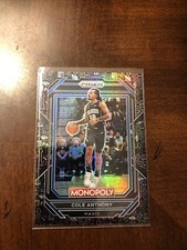 2022-23 NBA PRIZM MONOPOLY BLACK ICONS LIMITED EDITION COLE ANTHONY MAGIC