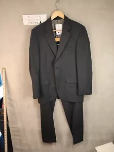 Tuta gessato giacca pantalone grigio medio giorno/sera 38 R 32 W 32 L uomo lana - Foto 1 di 17