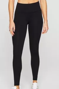 Fabletics Womens On The Go Power Hold Black High Waisted Leggings Size M NWT - Picture 1 of 4