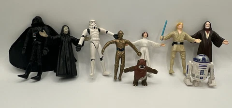 Star Wars Action Figures Just Toys Inc Bend-ems  lot Of 9. Super Cool Set! Cover