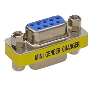 Geschlecht Wechsler 9 Polig Buchse auf F Serie RS232 Adapter Kupplung DB9 - Bild 1 von 7