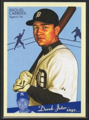 Miguel Cabrera 2008 Upper Deck Goudey #70 Detroit Tigers (Derek Jeter) #3 Foto 1 de 2