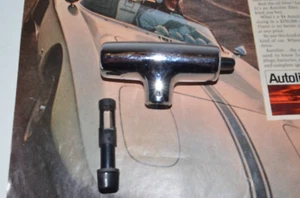 1969-1972 fabricante de equipos originales Ford Mustang Mercury Cougar cromado selector palanca de cambios mango en T - Imagen 1 de 15