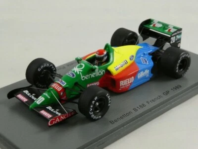 Spark Benetton B188 #20 Johnny Herbert French GP 1989 1/43 S5206 - Immagine 1 di 3