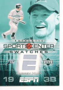 2005 UPPER DECK ESPN SPORTS CENTER SWATCHES #AH AUBREY HUFF - Picture 1 of 2