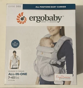 Ergobaby Omni 360 All-In-One-Position Babytrage 7-45lbs Pearl Grey - Bild 1 von 10