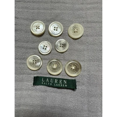 8 Lauren Ralph Lauren Buttons Spare Replacement translucent Suit Blazer - Image 1 of 3