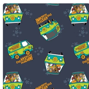 Rest 12 x 44 Zoll - Scooby Doo Mystery Machine Stoff - 100 % Baumwolle - Bild 1 von 2