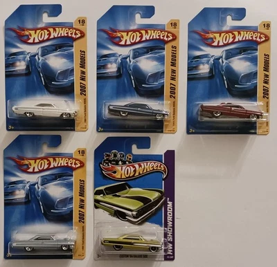 Lot of 5 2007-13 Hot Wheels New Models & Showroom 64 Ford Galaxie 500XL # 18/36 - Image 1 of 4