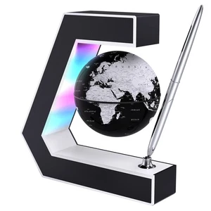 Floating Globe with LED Lights Magnetic Levitation Floating Globe with Pen, P... - Picture 1 of 7