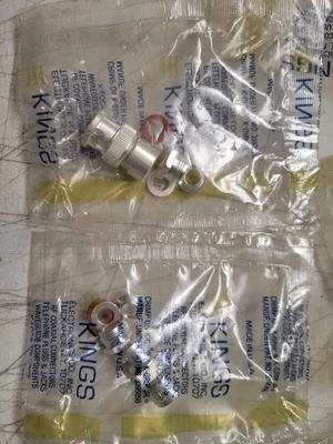 Conector coaxial Kings Electronics KC-59-544 RF, conexión de cable, BNC, crimpado, Foto 1 de 4