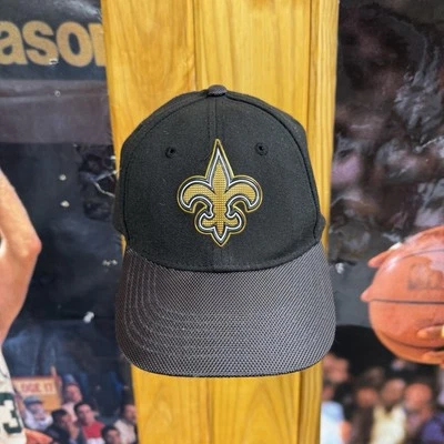 Кепка New Orleans Saints облегающая молодежная New Era NFL черно-золотистая - Изображение 1 из 4