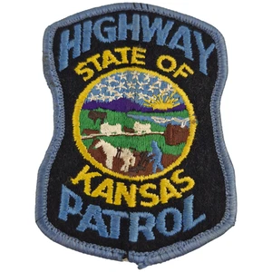 State KANSAS Highway Patrol USA Shoulder Patch Badge Cloth Size Sm 7 X 10 cm Vg - Bild 1 von 6