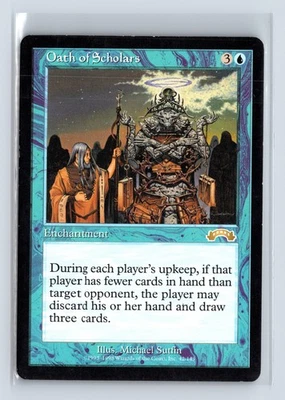 (2x) OATH OF SCHOLARS – MTG Magic the Gathering Card – Exodus – Rare - Image 1 of 4