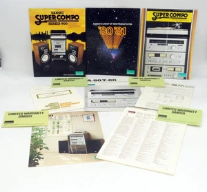 1980-81 Sansui Super Compo Kataloge Prospekte Garantiekarten Rezepte (riesiger Posten) - Bild 1 von 7