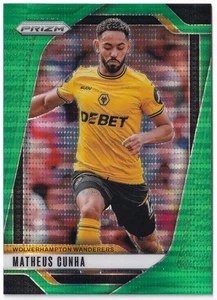 Panini Prizm Premier League 2024-25 Matheus Cunha Green Pulsar Prizm - Bild 1 von 2