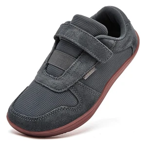 Kids Wide Barefoot Shoes Boys Girls Minimalist Zero Drop Sneakers Grey, 6 Wid... - Picture 1 of 7