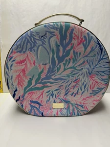 LILY PULITZER KALEIDOSCOPE CORAL ROUND CARRY ON TRAVEL WEEKENDER BAG - LARGE - Picture 1 of 9