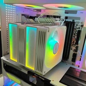 Dense 158mm PC Refrigerator Double Tower Structure 6 Bronze Conduits ARGB - Picture 1 of 10