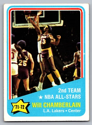 1972-73 TOPPS #168 WILT CHAMBERLAIN 全明星 — 第 1/3 张图片