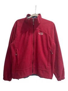 The North Face Jacket Women’s Size Large Windwall Burgundy Fleece Zip Up - Picture 1 of 9