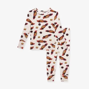 NWT Posh Peanut Lightening McQueen Long Sleeve Pajama Set size 3-4T - Picture 1 of 5
