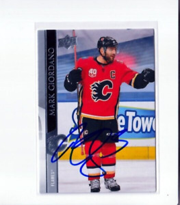 MARK GIORDANO autographed SIGNED '20/21 CALGARY FLAMES "Upper Deck" card