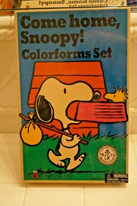 COME HOME SNOOPY COLORFORMS PEGATINA CHARLIE BROWN 2017 REPRO DE COLECCIÓN 1972 CONJUNTO NUEVO - Imagen 1 de 3