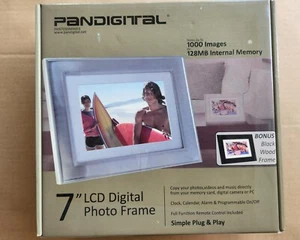 PanDigital -  7" LCD Digital Photo Frame - 1000 Images - 128 MB Internal Memory - Picture 1 of 2